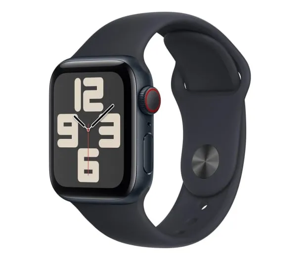 Годинники Apple Watch SE 2 GPS + Cellular 40mm Midnight Aluminum Case w. Midnight S. Band - M/L (MRGA3)