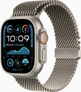 Apple Watch Ultra 2 GPS + Cellular 49mm Natural Titanium Case w. N. Titanium Milanese Loop - S (MX4M3)