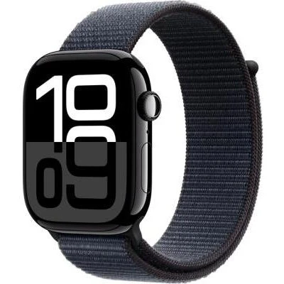 Часы Apple Watch Series 10 GPS 46mm Jet Black Aluminum Case w. Ink Sport Loop (MWWR3)