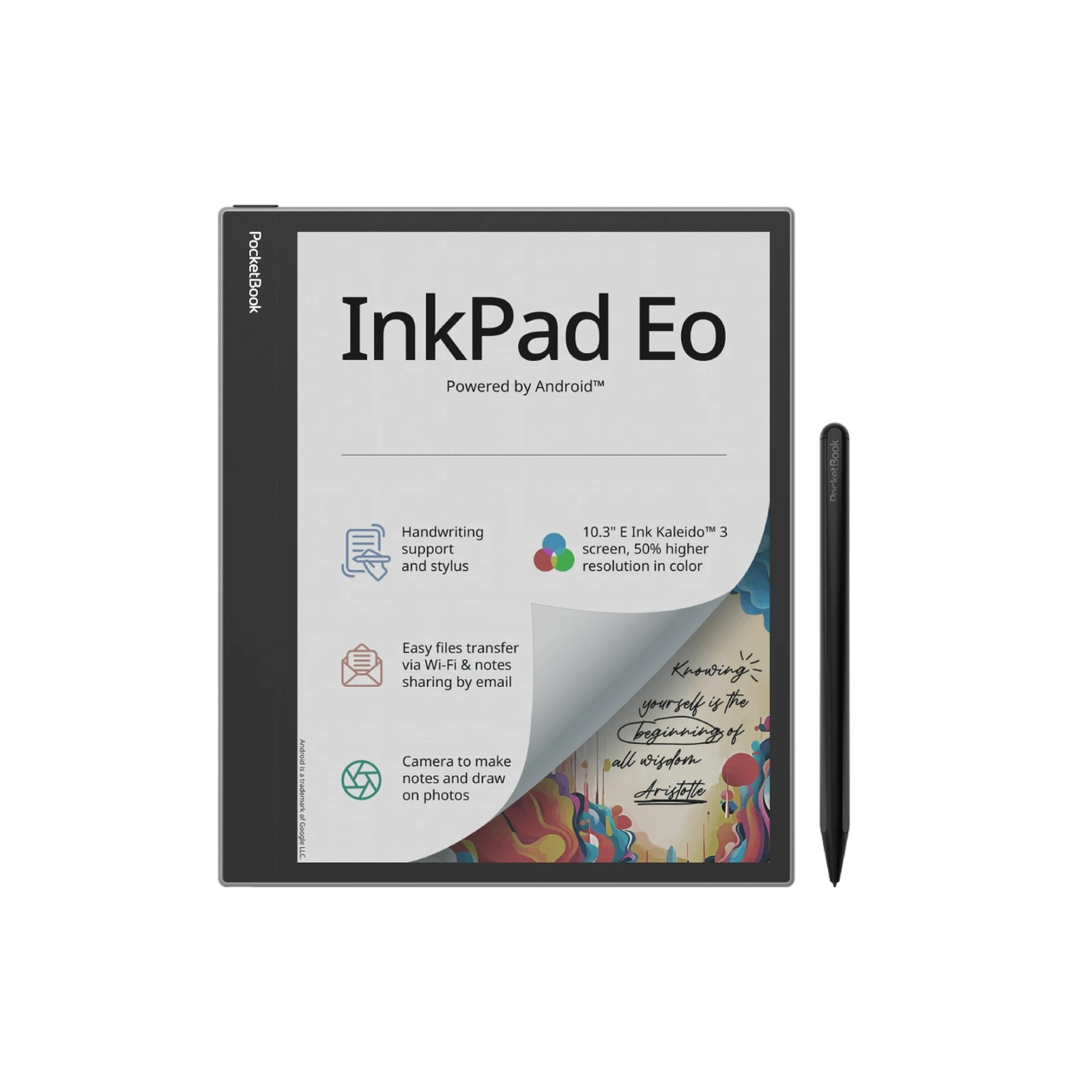 Електронна книга Pocketbook 1042 InkPad Eo, Mist Grey (PB1042-M-CIS) (UA)