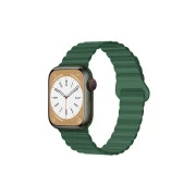 Ремінець для смарт-годин Drobak Silicone Magnetic Link для Apple Watch All Series 38/40/41mm Army Green (898919) (UA)