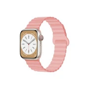 Ремінець для смарт-годин Drobak Silicone Magnetic Link Apple Watch All Series 38/40/41mm Pink sand (898921) (UA)