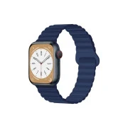Ремінець для смарт-годин Drobak Silicone Magnetic Link для Apple Watch All Series Ultra 2 49/45/44/42mm Midnight blue (898927) (UA)