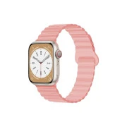Ремінець для смарт-годин Drobak Silicone Magnetic Link для Apple Watch All Series Ultra 2 49/45/44/42mm Pink sand (898928) (UA)