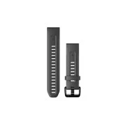 Ремінець для смарт-годин Garmin fenix 7S, 20mm QuickFit Graphite Silicone (010-13102-01) (UA)