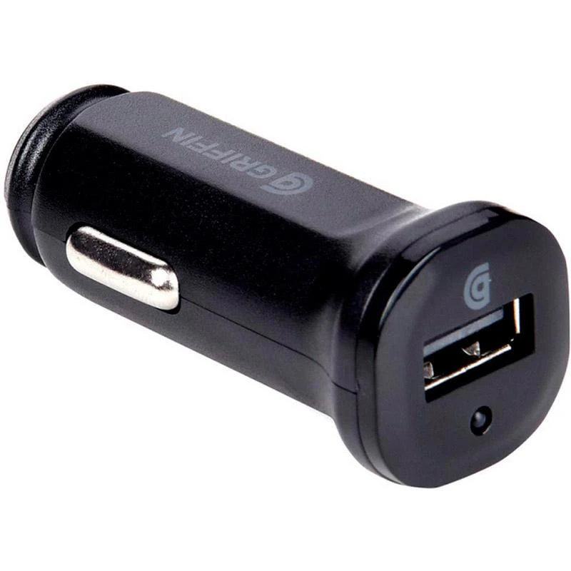 Автомобільний зарядний пристрій Griffin Single Port 2.4A Car Charger Black (GP-012-BLK)