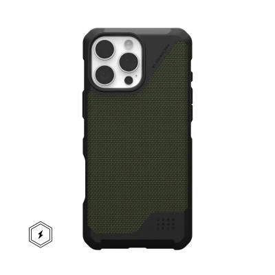 Чохол для смартфону URBAN ARMOR GEAR iPhone 16 Pro Max, Metropolis LT Magsafe, Kevlar Olive (114453113972) (UA)