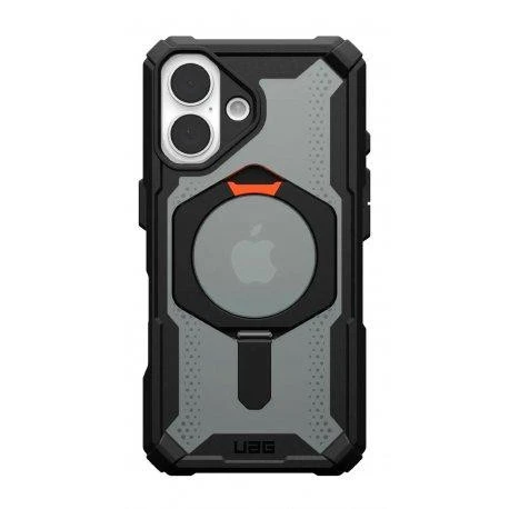 Чохол для смартфону URBAN ARMOR GEAR iPhone 16, Plasma XTE MagSafe, Black/Orange (114476114097) (UA)