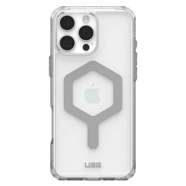 Чохол для смартфону URBAN ARMOR GEAR iPhone 16 Pro, Plyo Magsafe, Ice/Silver (114480114333) (UA)