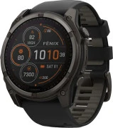 Garmin Fenix 8 47mm Solar Sapphire Carbon Gray DLC Titanium w. Black/Pebble Gray S. Band (010-02906-10/11)