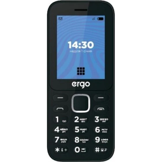 Мобильный телефон ERGO E241 Dual Sim Black (UA)