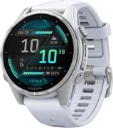 Спортивний годинник Garmin Fenix ​​8 43mm AMOLED Silver with Whitestone Silicone Band (010-02903-00/06)