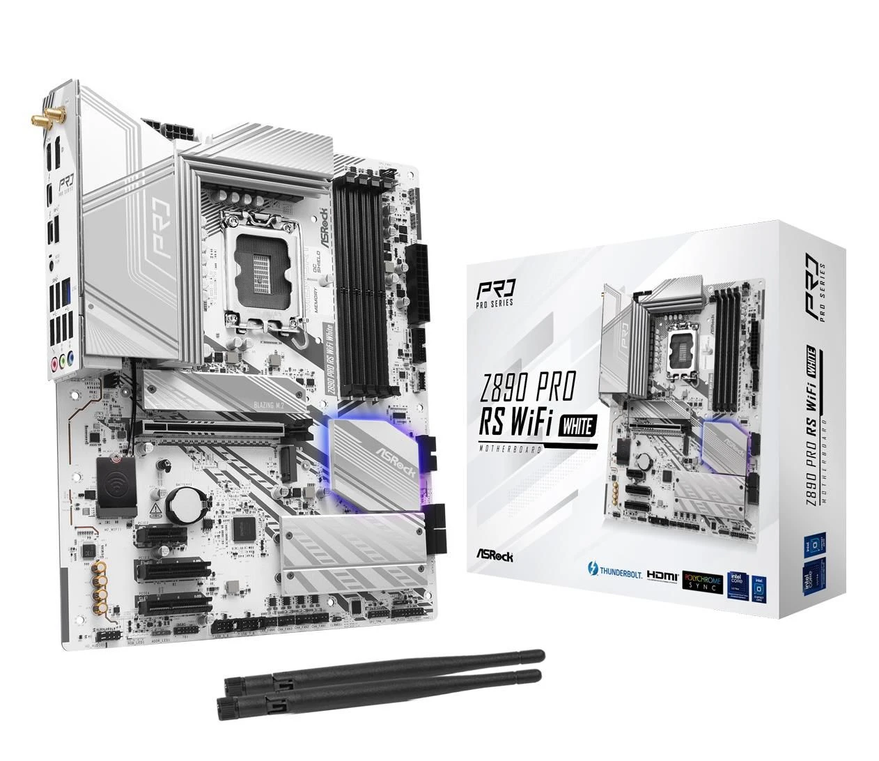 Материнська плата ASRock Z890 Pro RS WiFi White (4710483947476) EU