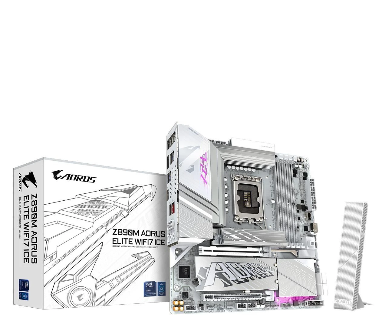 Материнська плата Gigabyte Z890M AORUS ELITE WF7 ICE (4719331865269) EU