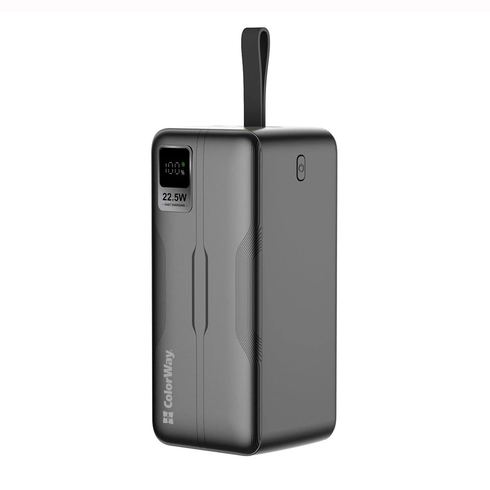 Мобільна батарея ColorWay Digital Display 50000mAh Black (CW-PB500LPC5BK-PDD) (UA)