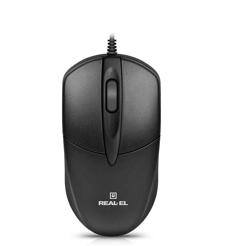 Миша REAL-EL RM-214 Black (EL123200039) (UA)
