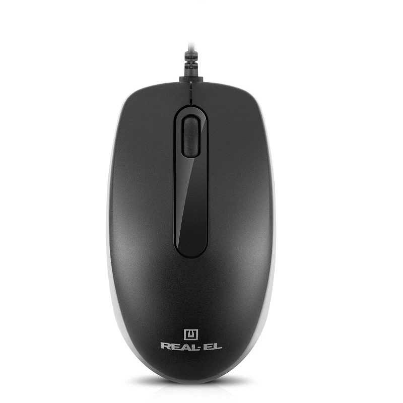 Миша REAL-EL RM-215 Black (EL123200037) (UA)
