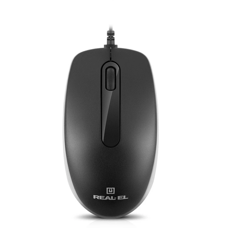 Мышь REAL-EL RM-217 Black (EL123200038) (UA)