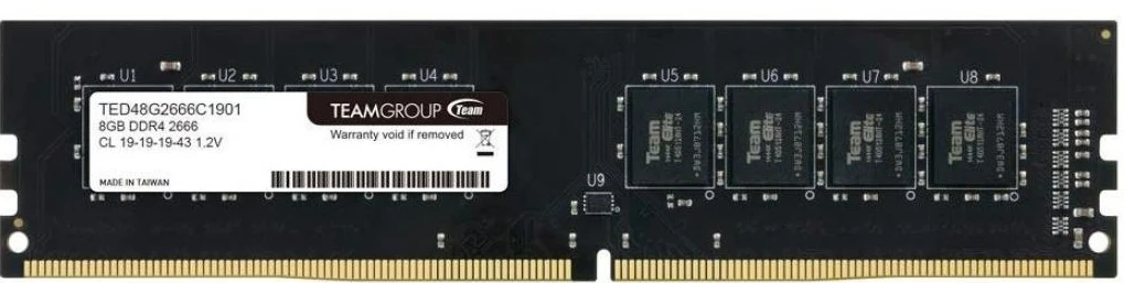 Оперативная память DDR4 8GB/2666 Team Elite (TED48G2666C19016)