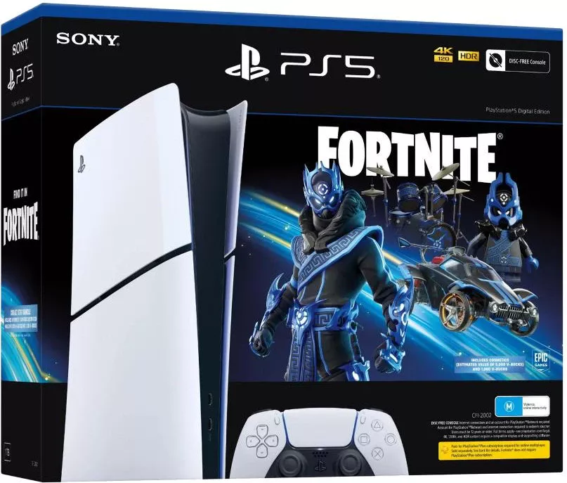 Ігрова приставка Sony PlayStation 5 Slim Digital Edition 1TB Fortnite Cobalt Star Bundle (1000045170)