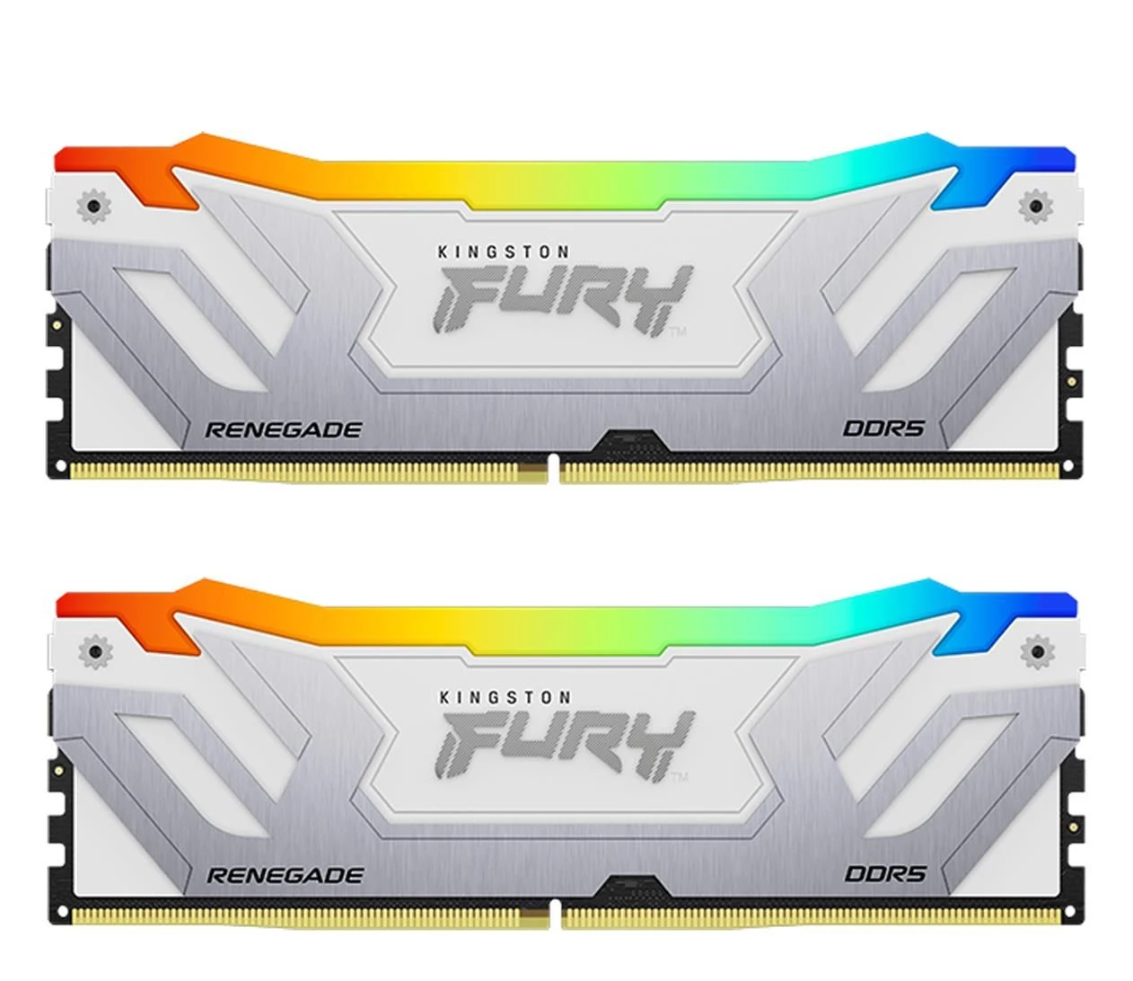 Оперативна пам'ять Kingston FURY 48GB (2x24GB) CL40 CUDIMM Renegade White RGB  XMP (KF584CU40RWAK2-48) EU