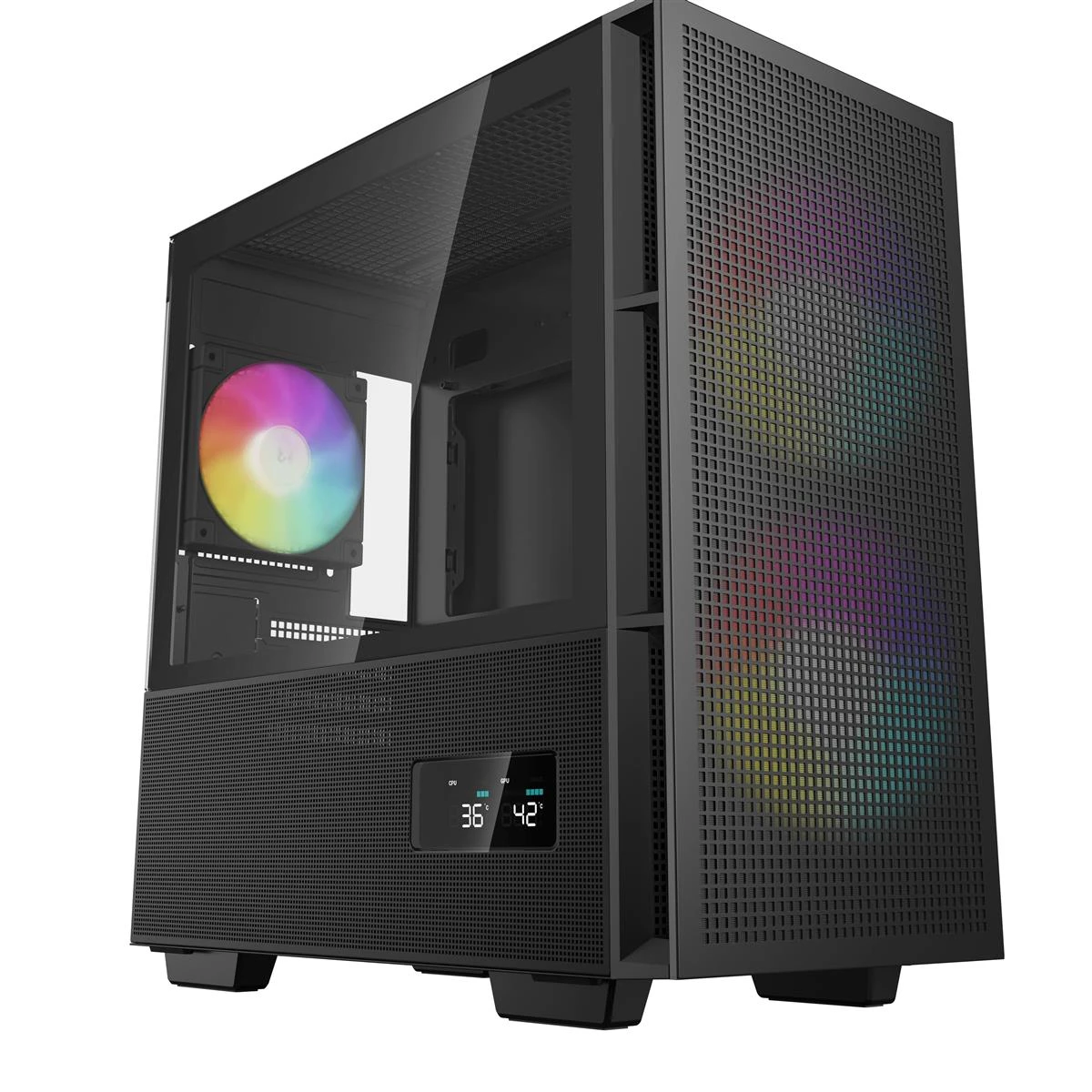 Корпус DeepCool CH360 Digital Black (R-CH360-BKAPE3D-G-1) без БП (UA)