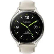 Xiaomi Watch 2 Titan Gray Case with White Leather Strap (BHR9306GL) (UA)