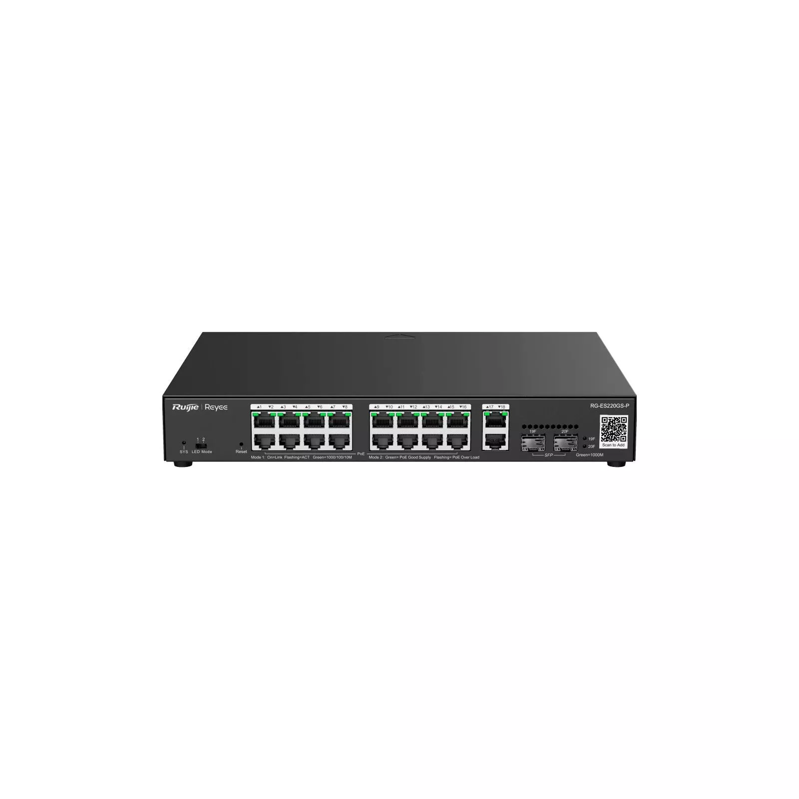 Коммутатор сетевой Ruijie Networks RG-ES220GS-P (UA)