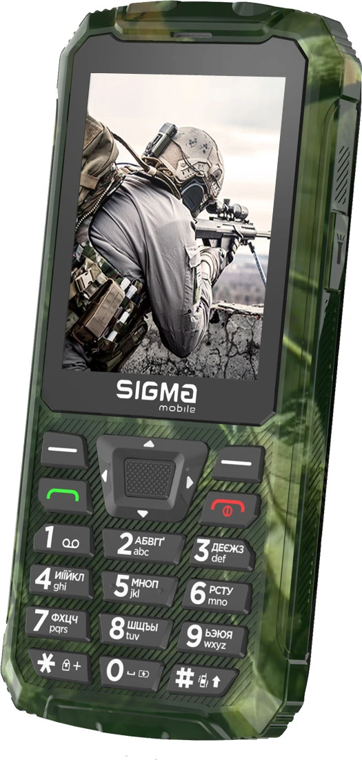 Мобільний телефон Sigma mobile X-treme PR68 Type-C Khaki (4827798122426)