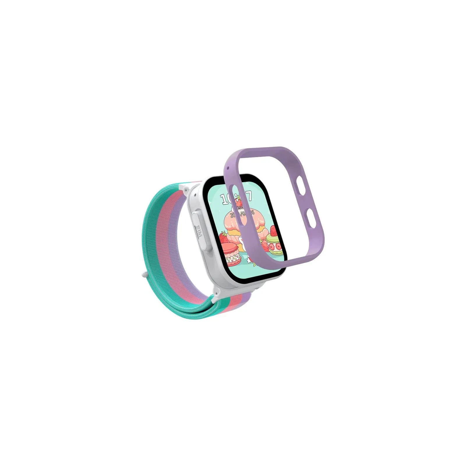 Смарт-годинник Gelius Pro GP-PK008 (Rainbow) White Kids smart watch with GPS/4G (Pro GP-PK008 (Rainbow) White) (UA)