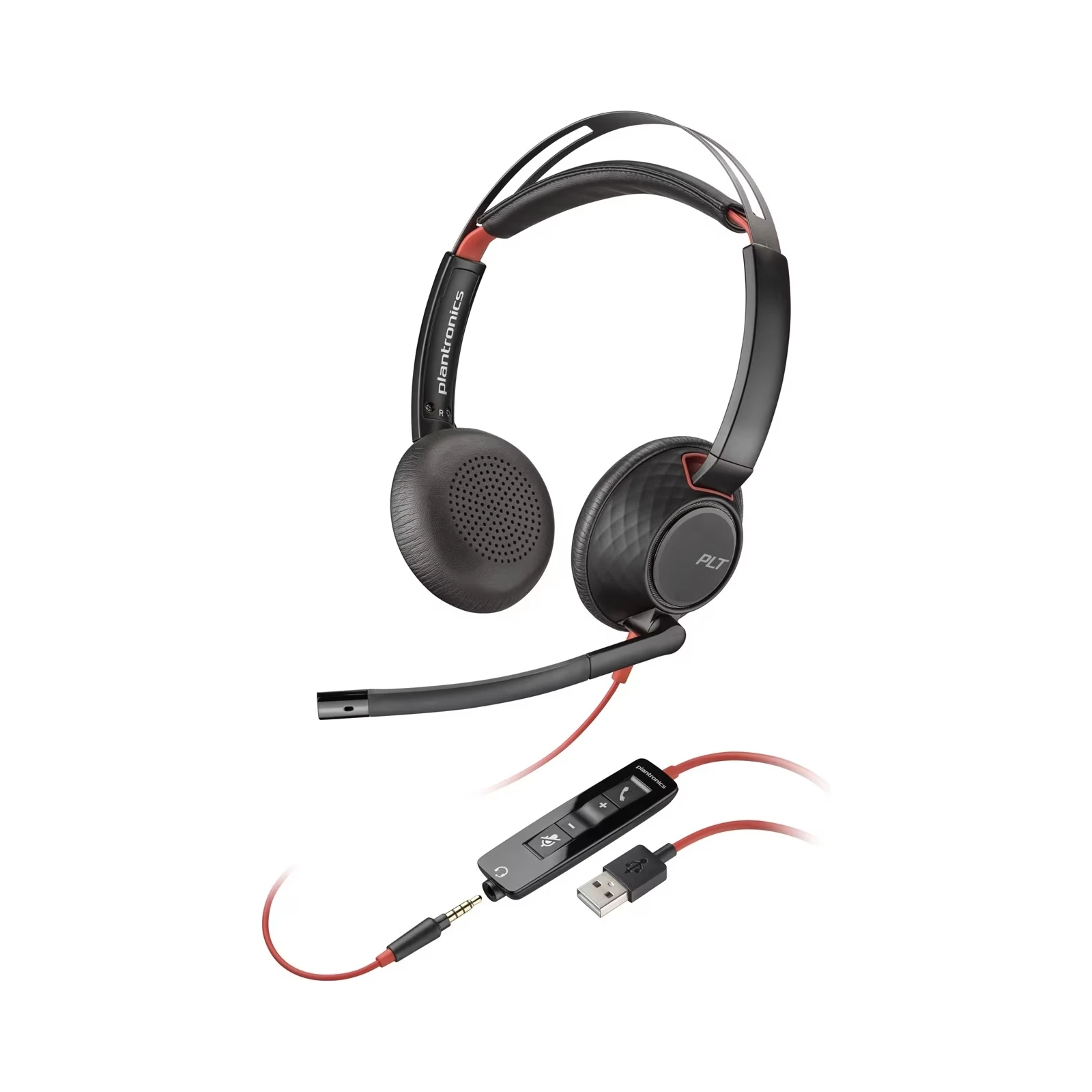 Навушники Poly BlackWire 5220 USB-A HS Stereo (80R97AA) (UA)