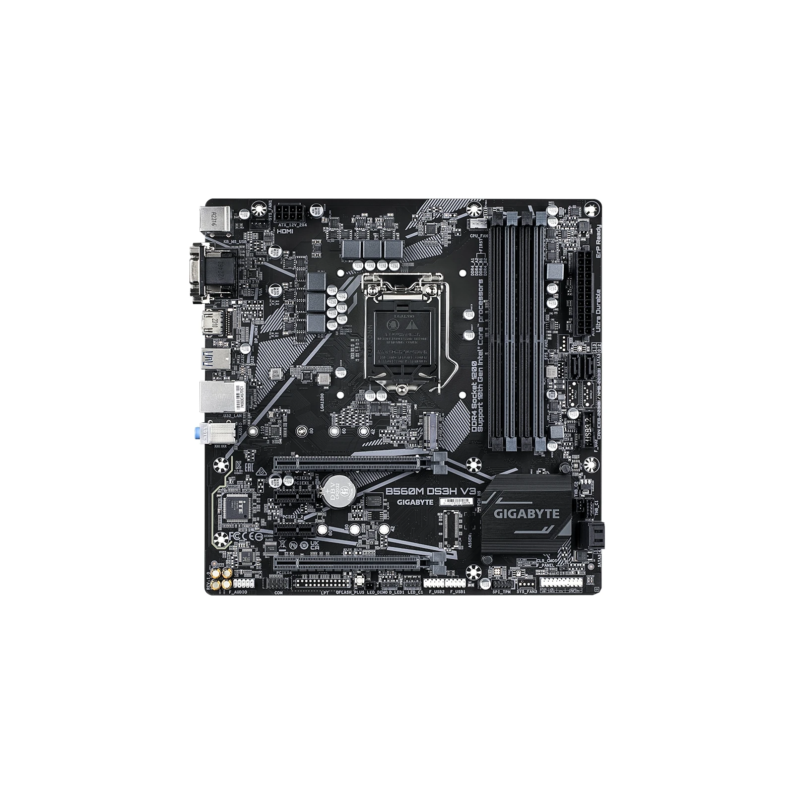 Материнська плата GIGABYTE B560M DS3H V3 (UA)