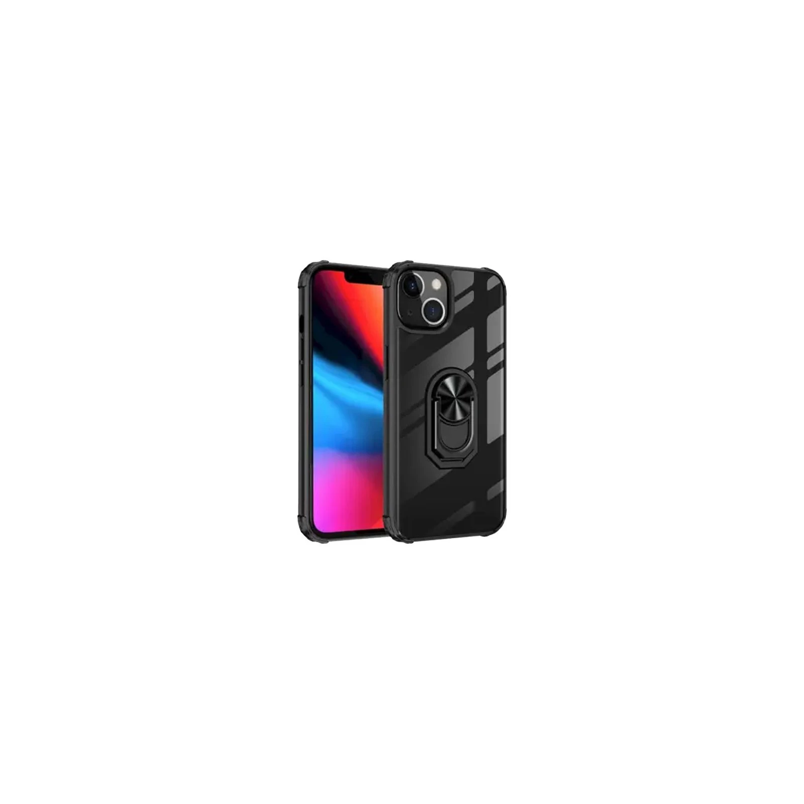 Чохол для мобільного телефону Drobak Magnetic Ring Case з Airbag Apple iPhone 11 Pro Black (707013) (UA)