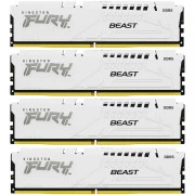 DDR5 128GB (4x32GB) 5600 MHz FURY Beast White Kingston Fury (ex.HyperX) (KF556C40BWK4-128) (UA)