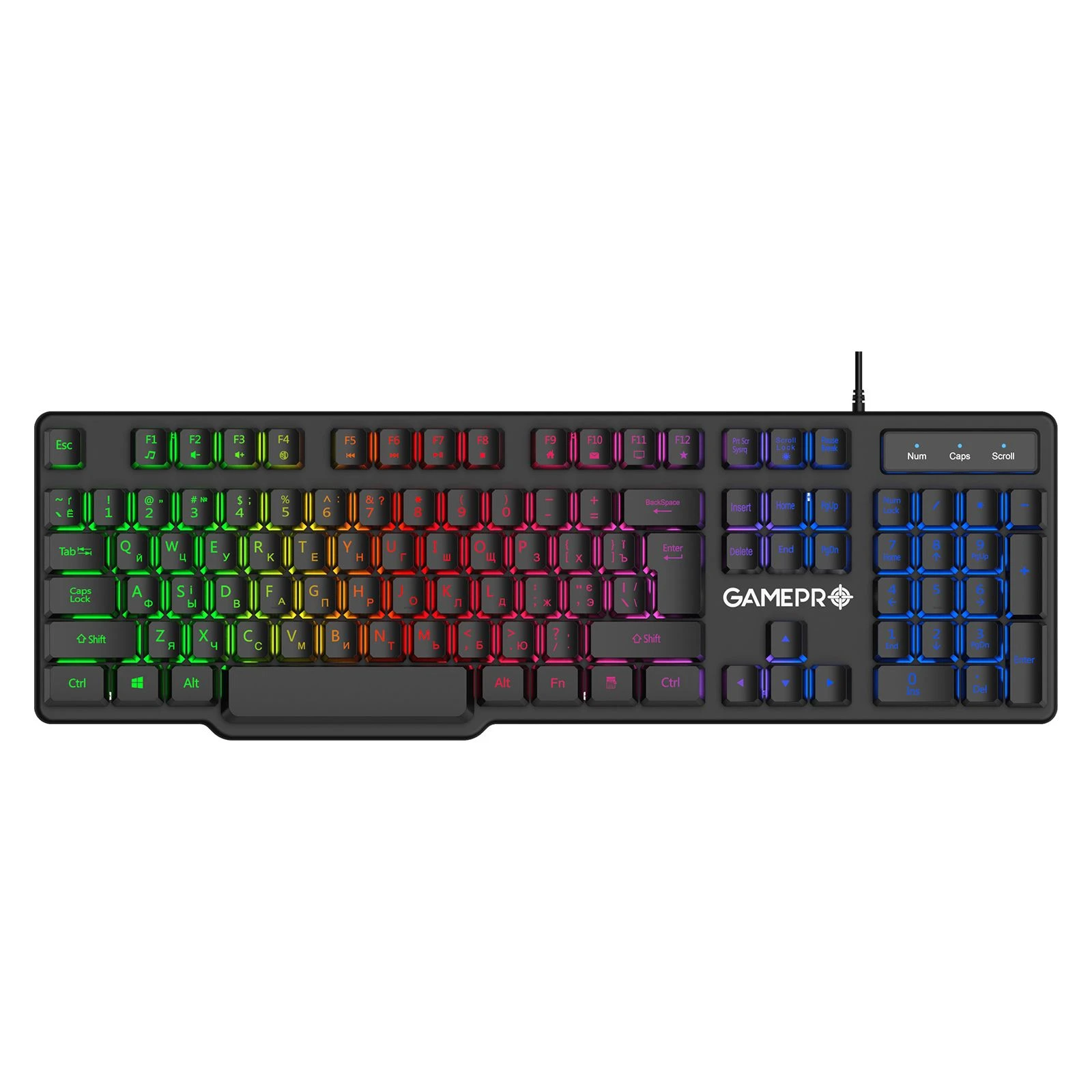 Клавиатура GamePro GK380 USB Black (GK380) (UA)