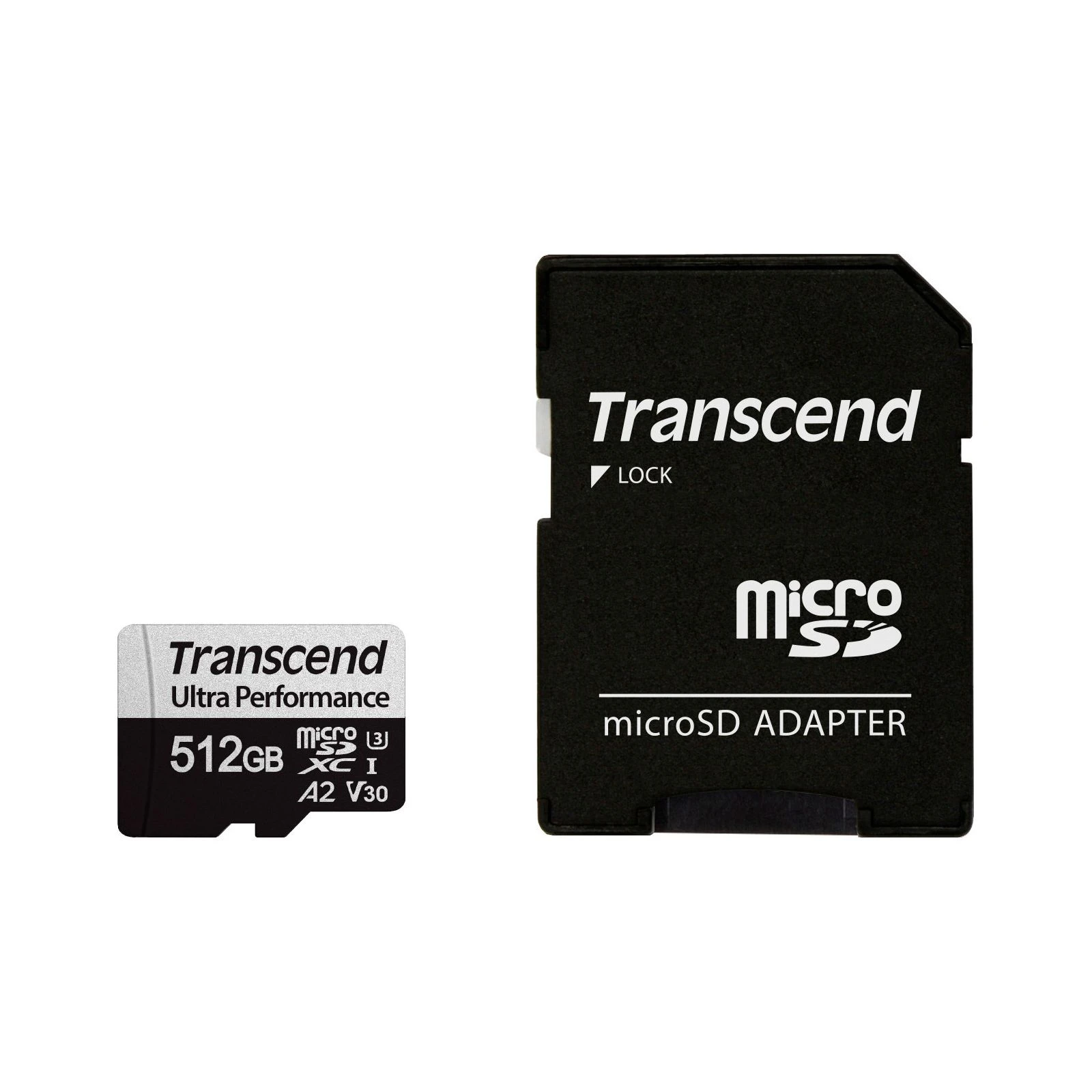 Карта пам'яті Transcend 512GB microSDXC class 10 UHS-I U3 A2 (TS512GUSD340S) (UA)