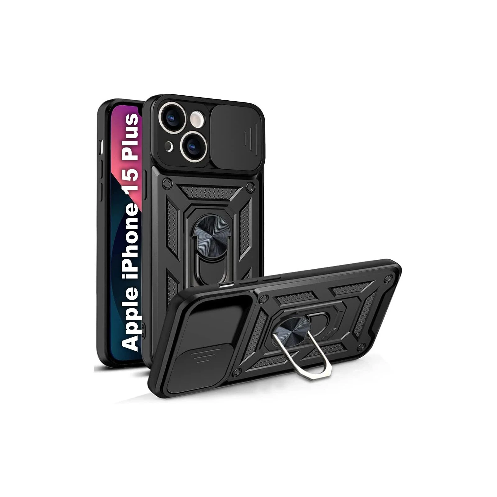 Чехол для мобильного телефона BeCover Military Apple iPhone 15 Plus Black (709954) (UA)