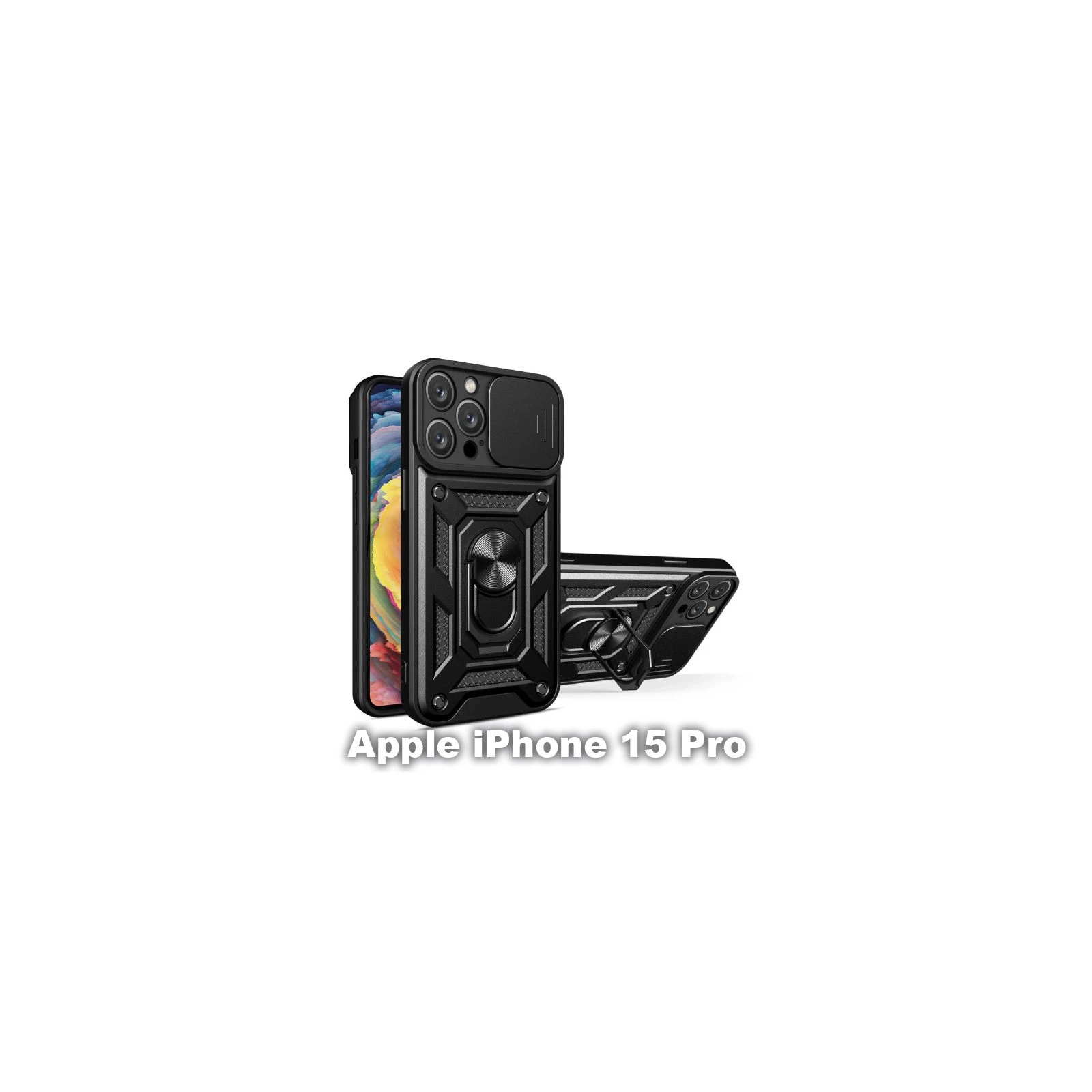 Чехол для мобильного телефона BeCover Military Apple iPhone 15 Pro Black (709953) (UA)