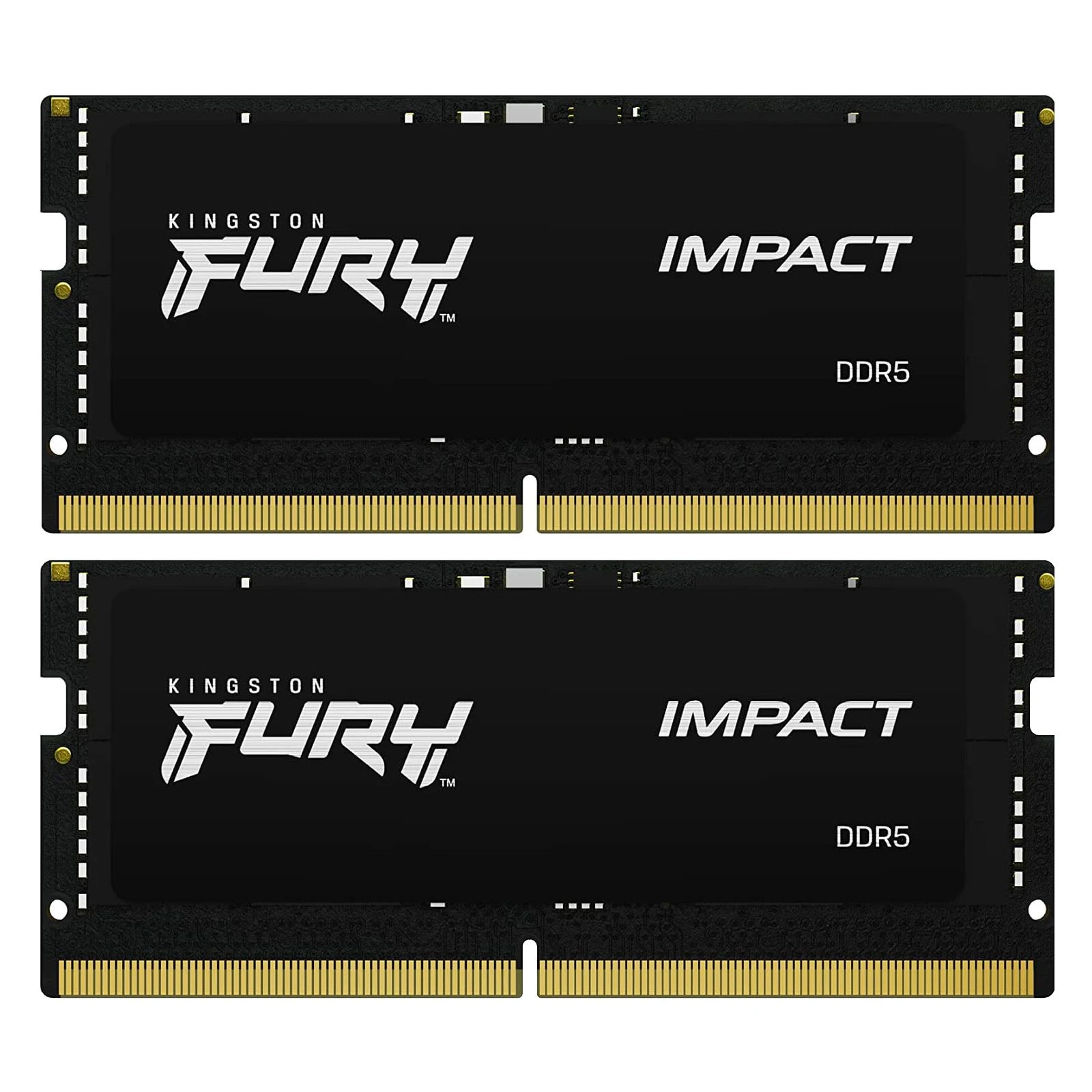 Оперативна пам'ять SoDIMM DDR5 32GB (2x16GB) 6000 MHz Impact Kingston Fury (ex. HyperX) (KF560S38IBK2-32) (UA)