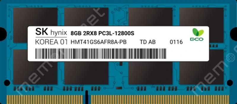 Оперативна пам'ять SO-DIMM 8GB/1600 DDR3L Hynix (HMT41GS6AFR8A-PB)