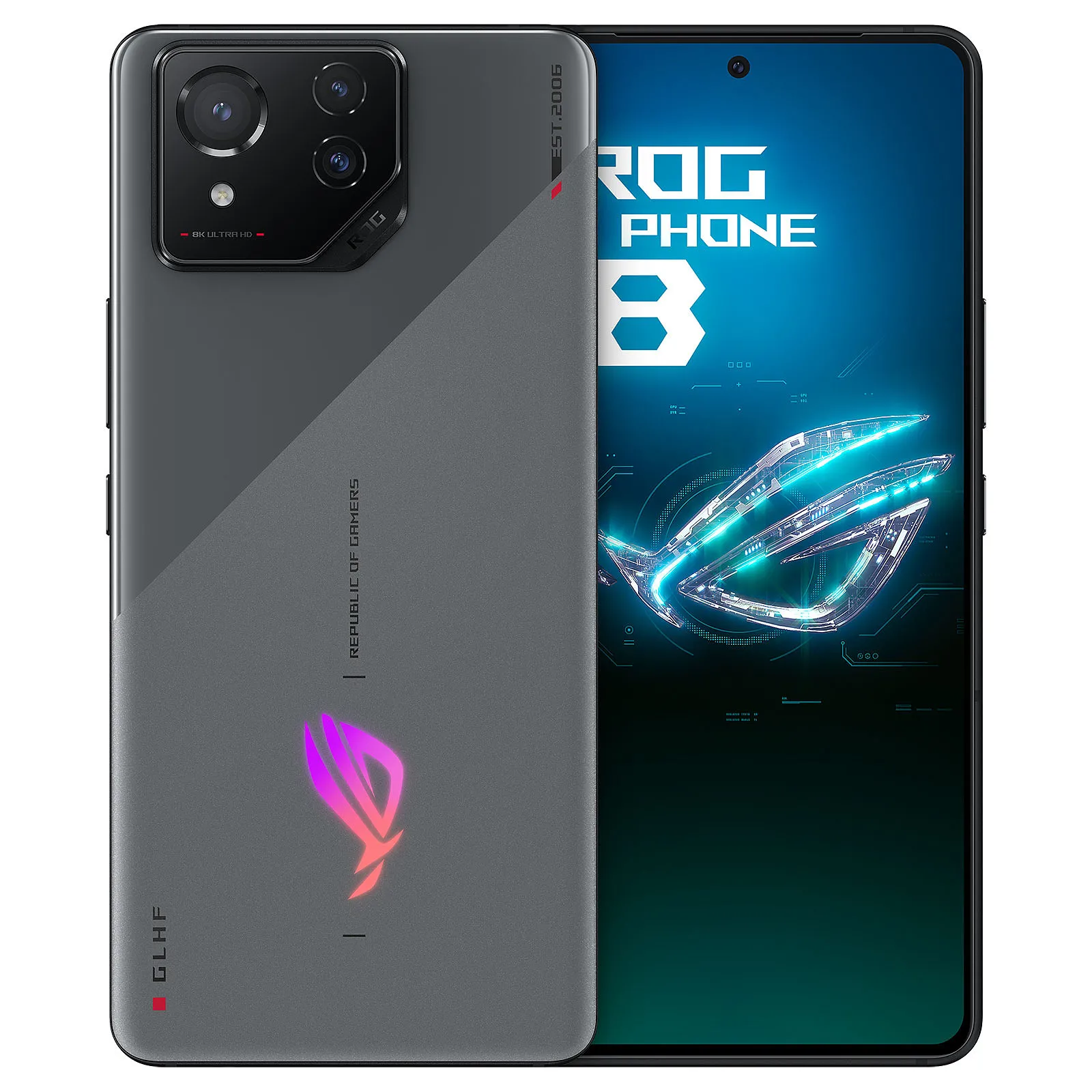 Мобильный телефон ASUS ROG Phone 8 12/256GB Rebel Grey (CN)