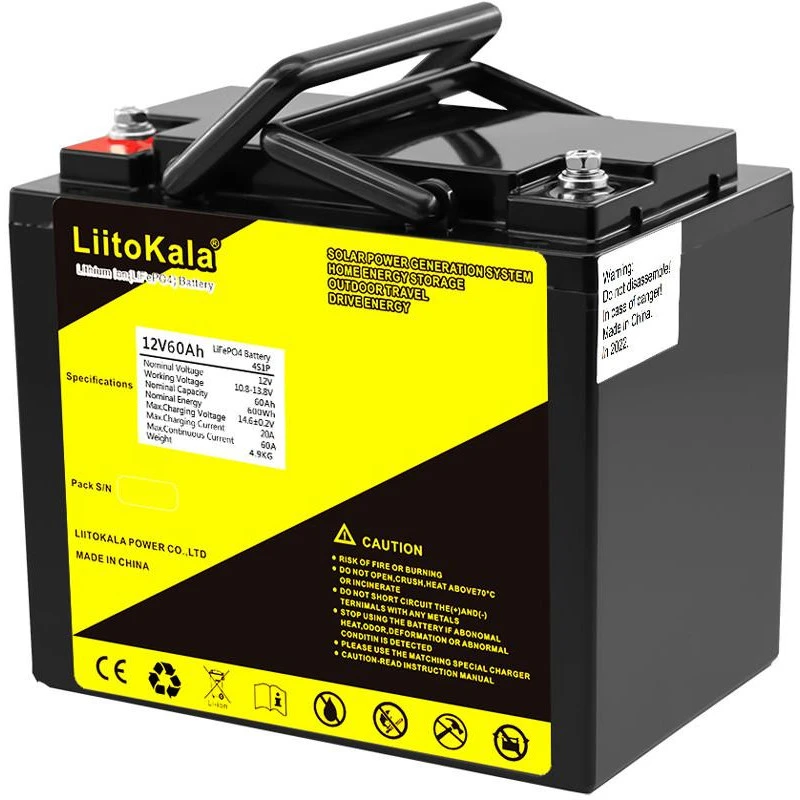 Акумуляторна батарея LiitoKala 12V 60Ah LiFePO4 (UA)