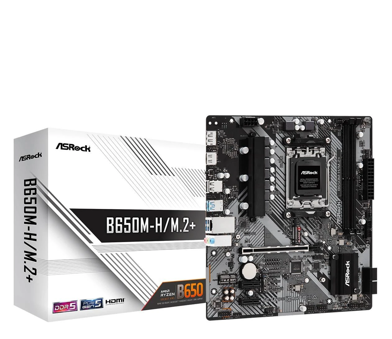 Материнська плата ASRock B650M-H/M.2 + EU