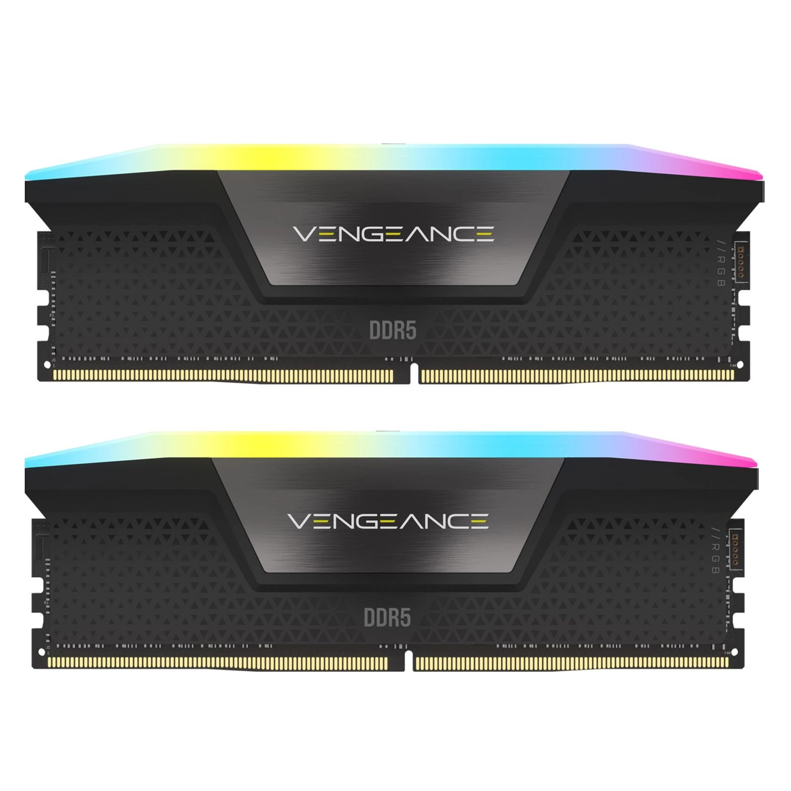 Оперативна пам'ять DDR5 32GB (2x16GB) 6000 MHz Vengeance RGB Black Corsair (CMH32GX5M2E6000C36) (UA)