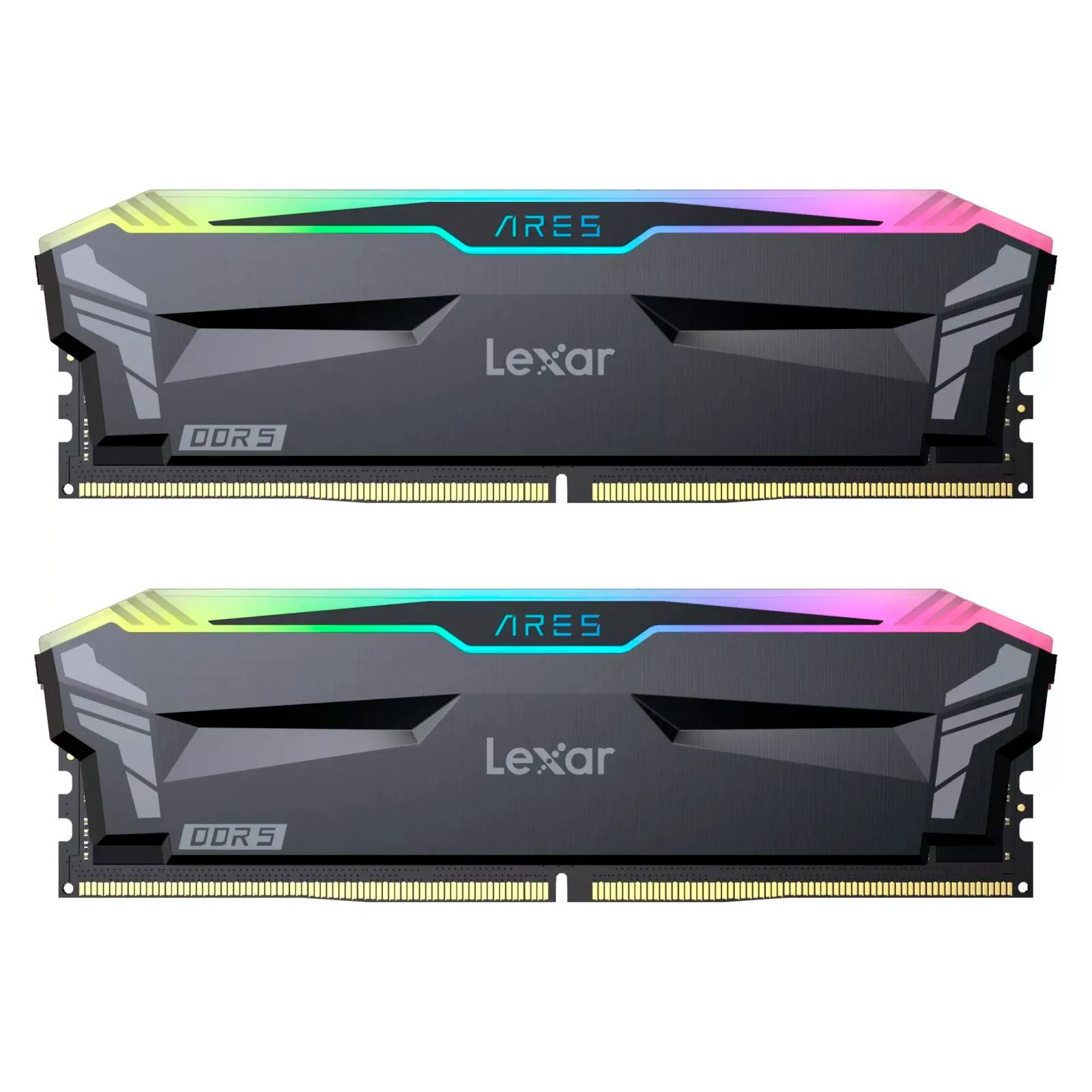 Оперативная память DDR5 32GB (2x16GB) 6400 MHz Ares RGB Black Lexar (LD5EU016G-R6400GDLA) (UA)