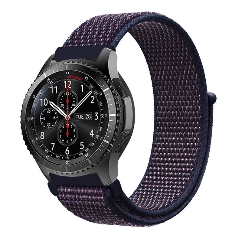 Ремешок BeCover Nylon Style для Xiaomi iMi KW66/Mi Watch Color/Haylou LS01 Deep Blue (705883)