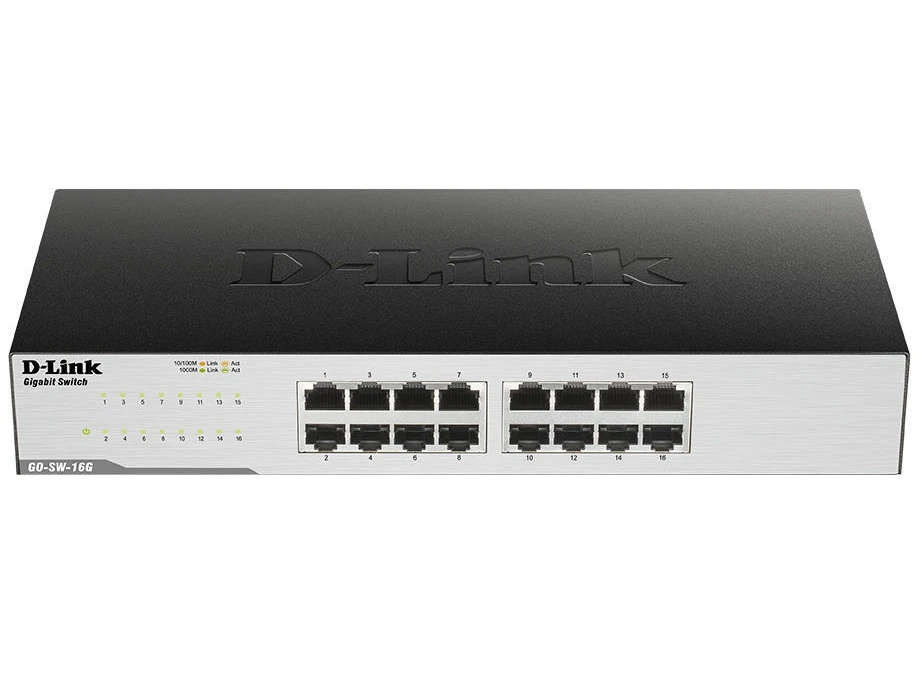 D-Link GO-SW-16G 16xGE, Некерований (UA)