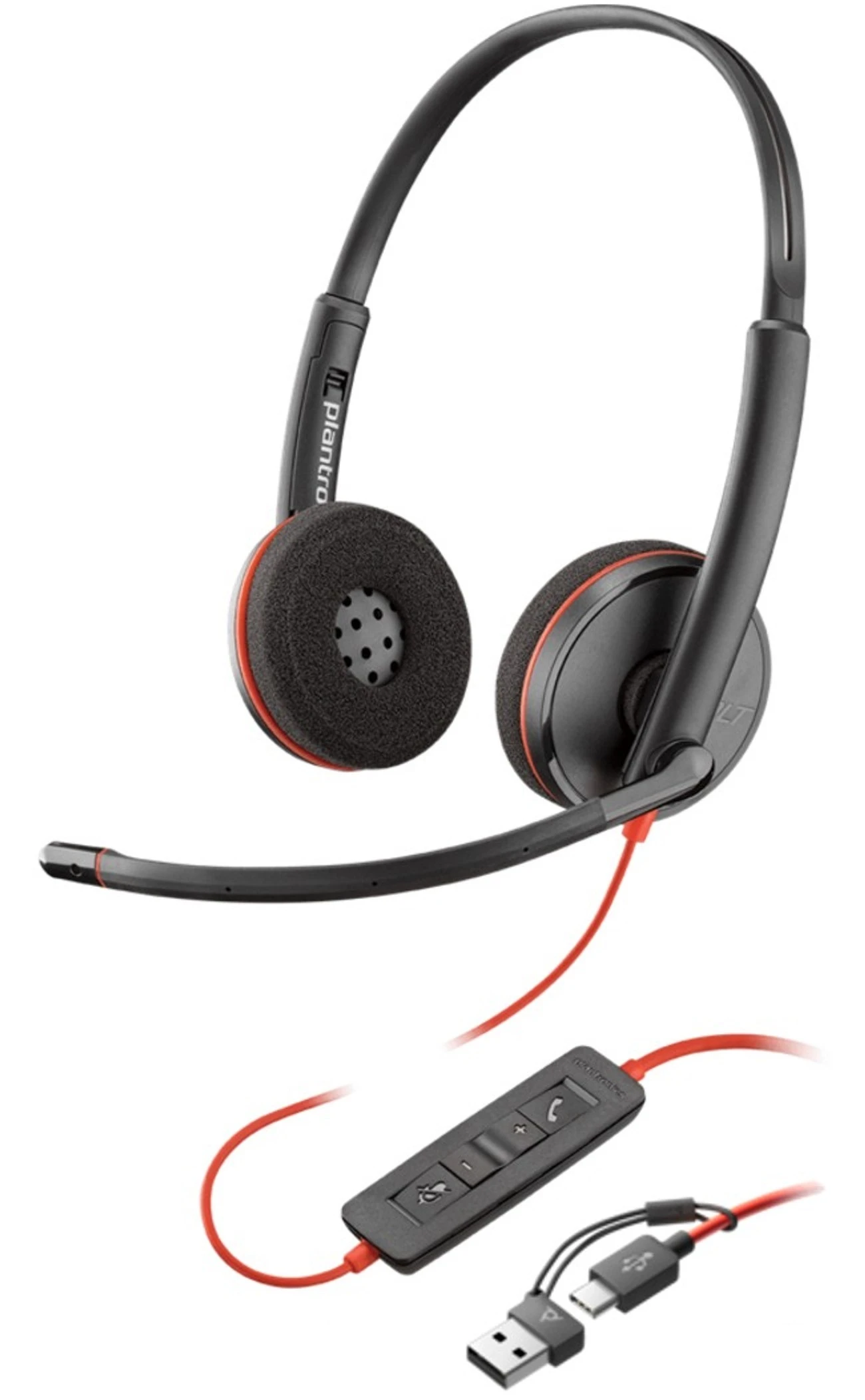 Poly Blackwire 3220, USB-A, USB-C (8X228AA) (UA)