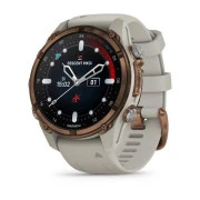Garmin Descen Mk3i – 43 mm Bronze PVD Titanium with French Gray Silicone Band (010-02753-13/14)