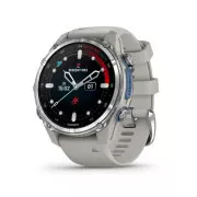 Garmin Descent Mk3 43 mm Stainless Steel with Fog Gray Silicone Band (010-02753-04/03)
